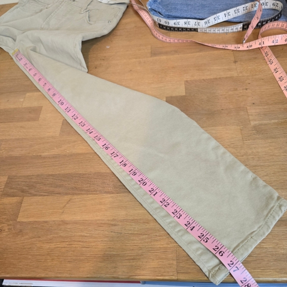 🔴 3/$25 Good American Good Classic Pants Jean GC727T POSTALKHAKI003 4/27 - Picture 10 of 11
